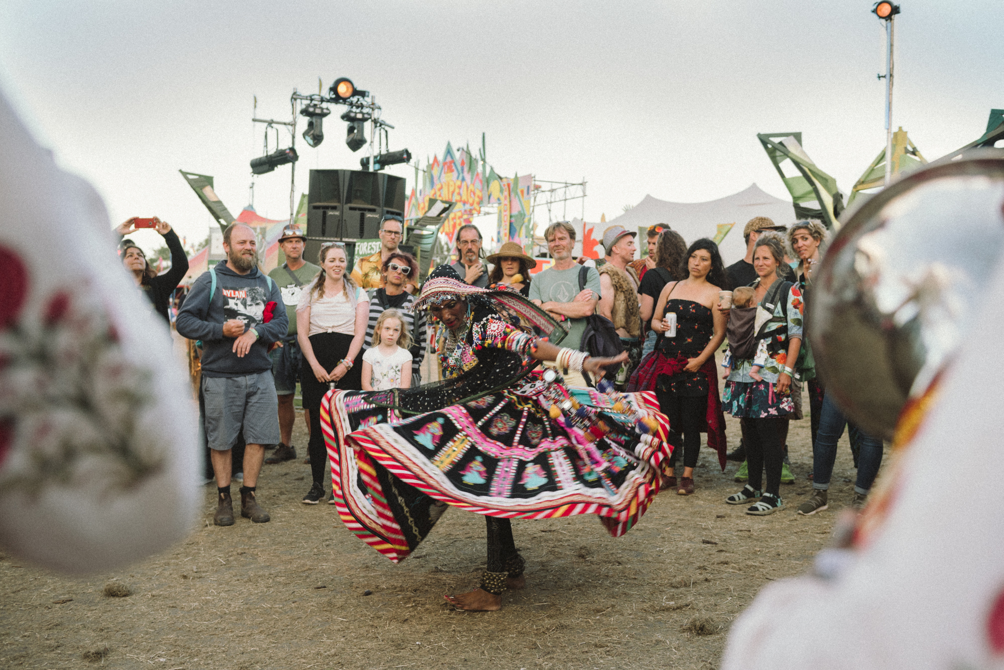 Music photography at Glastonbury festival by Olivia Johnston Photography, Greenpeace stage