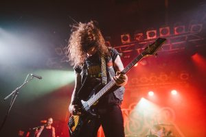 Jon Harvey, Monster Truck, playing F Bass Guitar